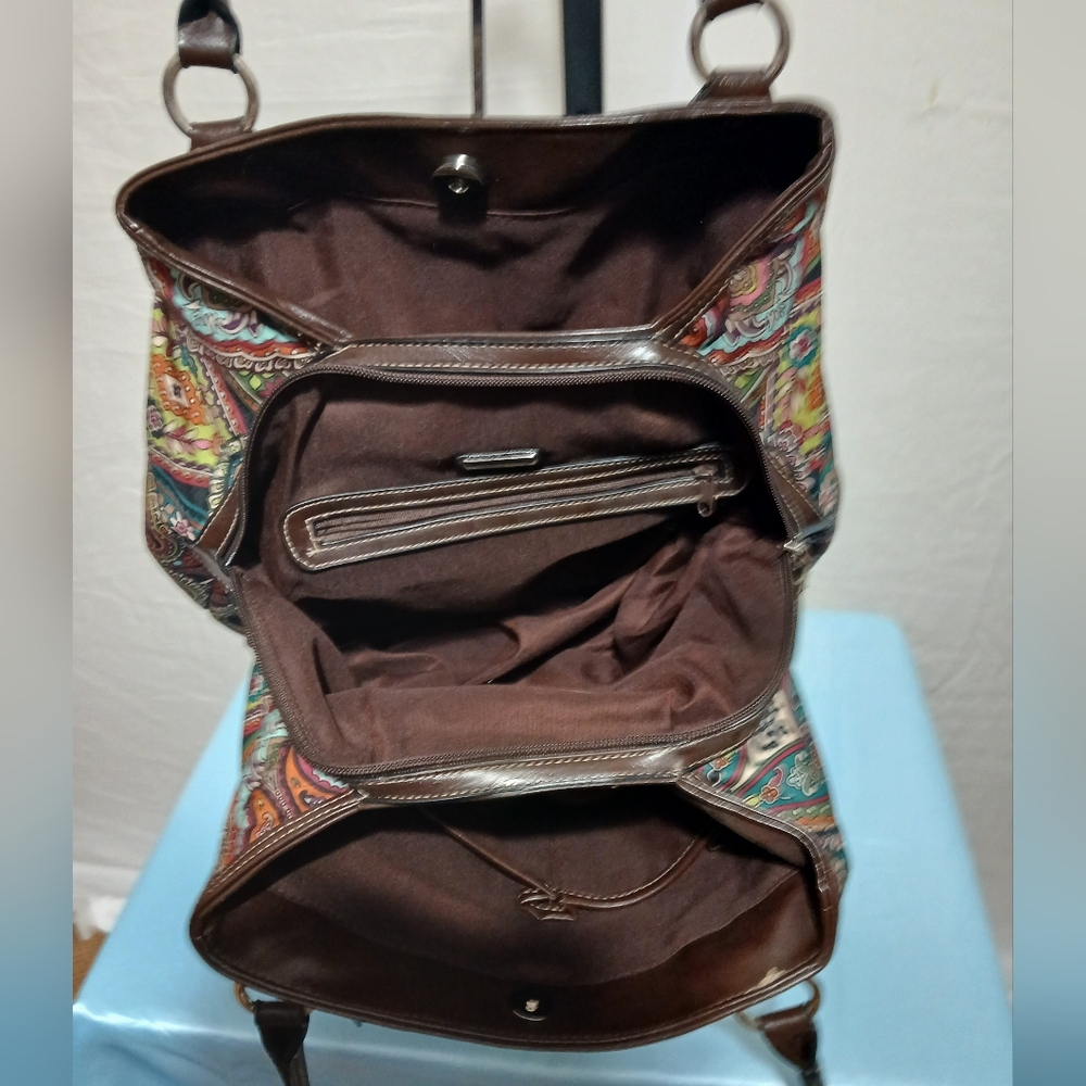 Rosetti Brown Paisley Women's Bag - Picture 5 of 7